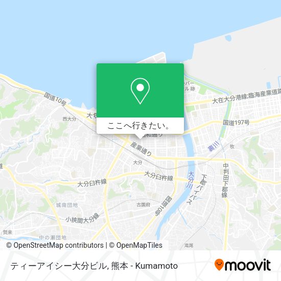 ティーアイシー大分ビル地図