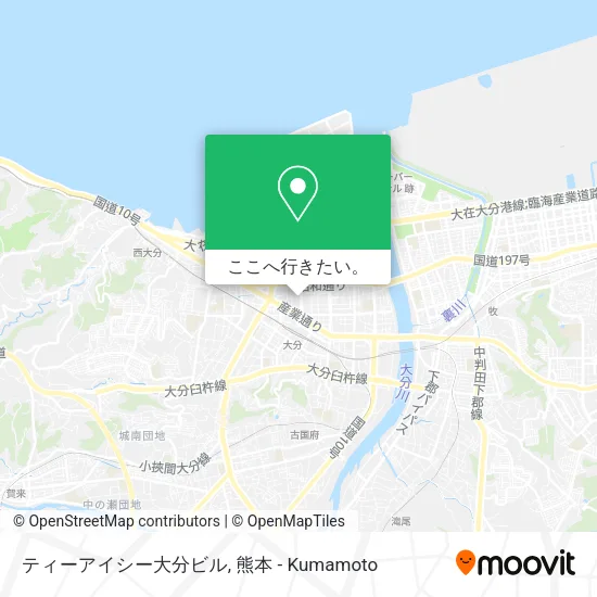ティーアイシー大分ビル地図