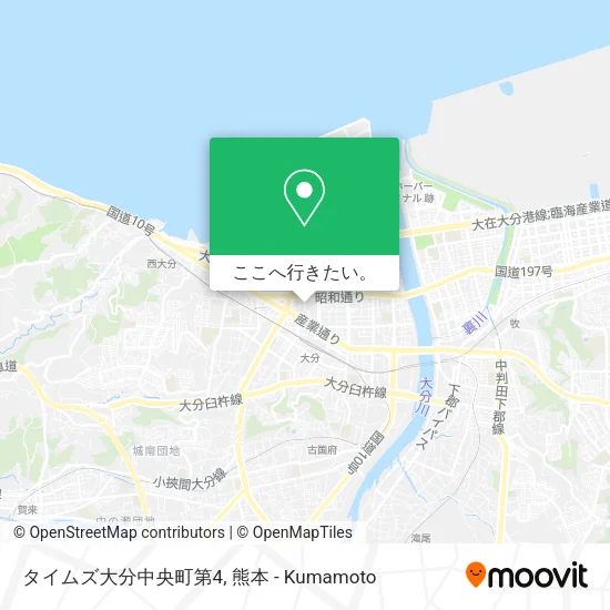 タイムズ大分中央町第4地図