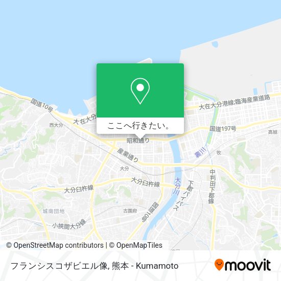 フランシスコザビエル像地図