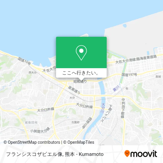 フランシスコザビエル像地図