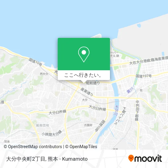 大分中央町2丁目地図