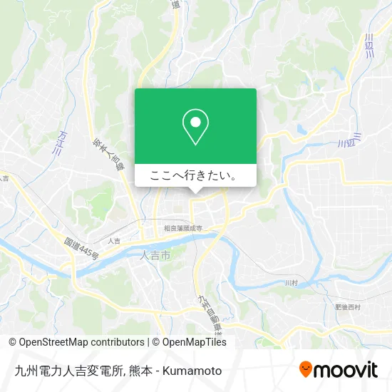 九州電力人吉変電所地図