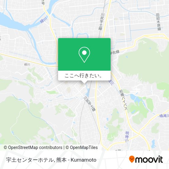宇土センターホテル地図