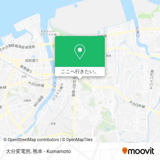 大分変電所地図