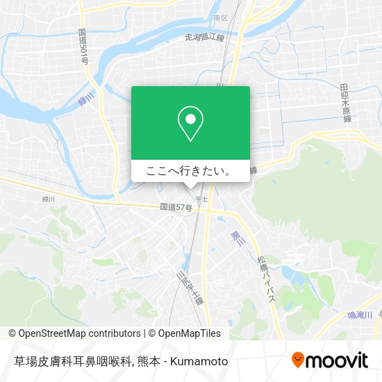 草場皮膚科耳鼻咽喉科地図