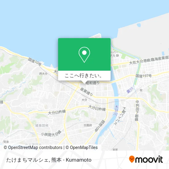 たけまちマルシェ地図