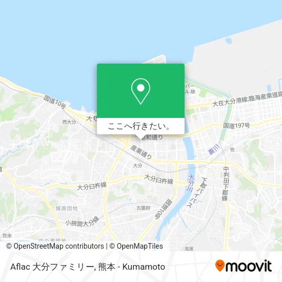 Aflac 大分ファミリー地図