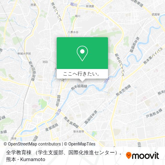 全学教育棟 （学生支援部、国際化推進センター）地図