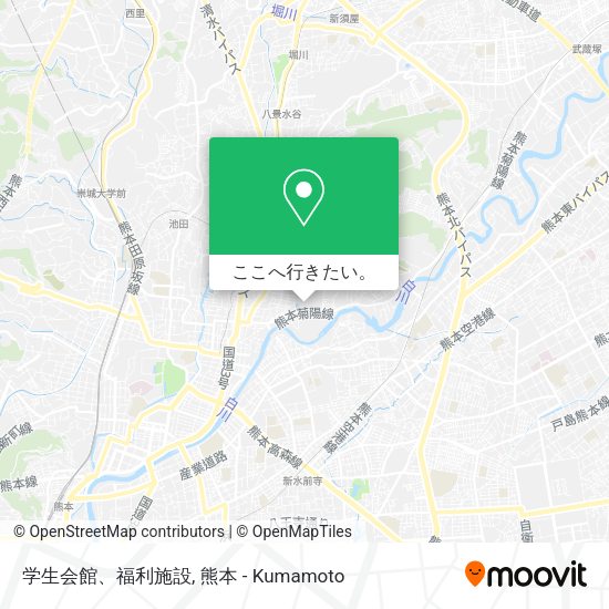 学生会館、福利施設地図