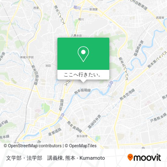 文学部・法学部　講義棟地図