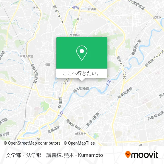 文学部・法学部　講義棟地図