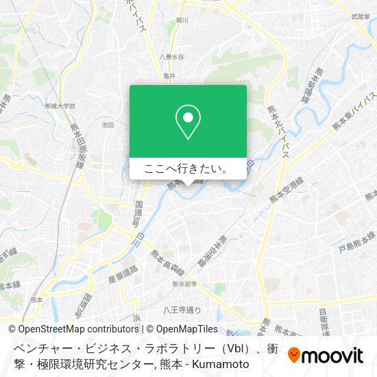 ベンチャー・ビジネス・ラボラトリー（Vbl）、衝撃・極限環境研究センター地図