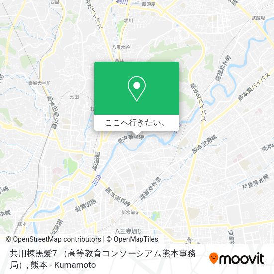 共用棟黒髪7 （高等教育コンソーシアム熊本事務局）地図