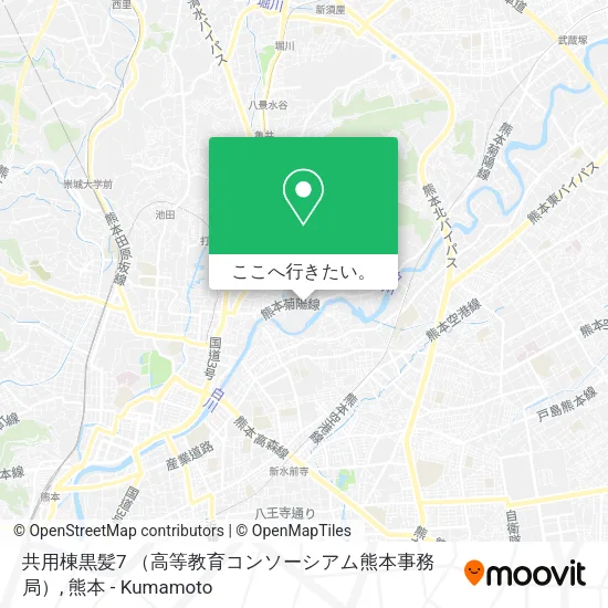 共用棟黒髪7 （高等教育コンソーシアム熊本事務局）地図