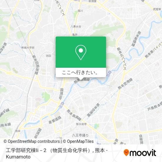 工学部研究棟Ii－2 （物質生命化学科）地図