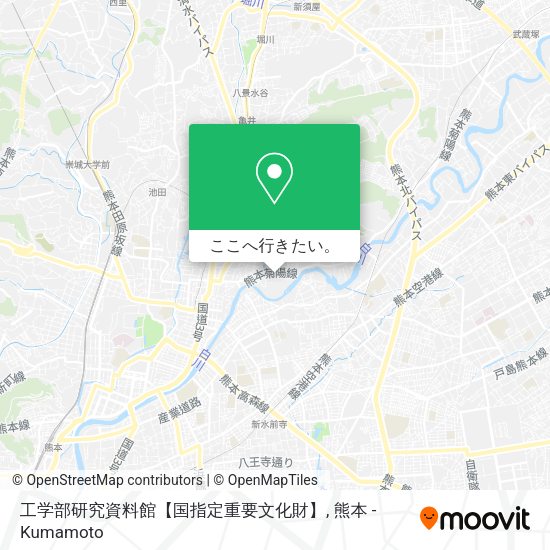 工学部研究資料館【国指定重要文化財】地図