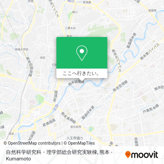 自然科学研究科・理学部総合研究実験棟地図