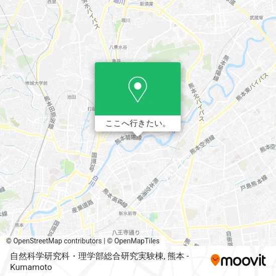 自然科学研究科・理学部総合研究実験棟地図