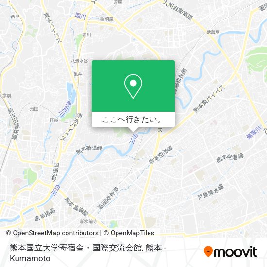熊本国立大学寄宿舎・国際交流会館地図