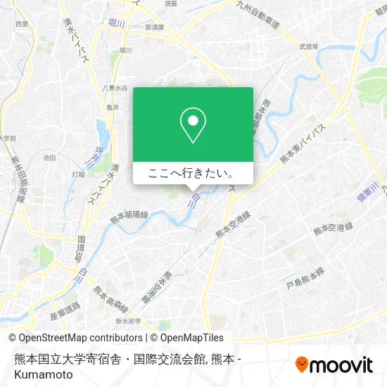 熊本国立大学寄宿舎・国際交流会館地図