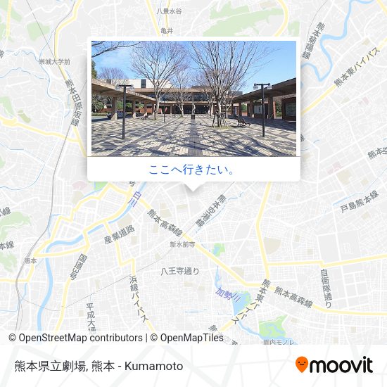 熊本県立劇場地図