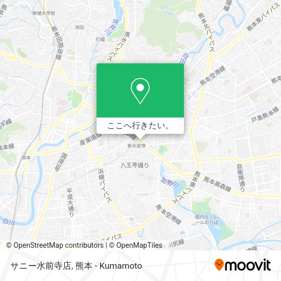 サニー水前寺店地図