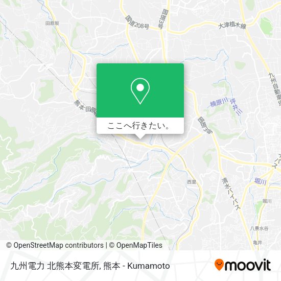 九州電力 北熊本変電所地図