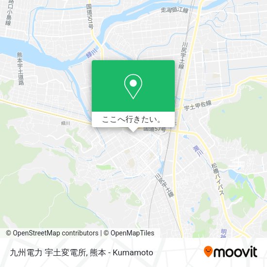 九州電力 宇土変電所地図