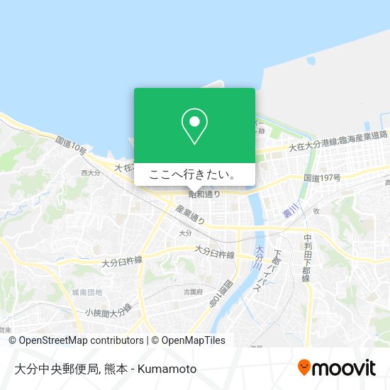 大分中央郵便局地図