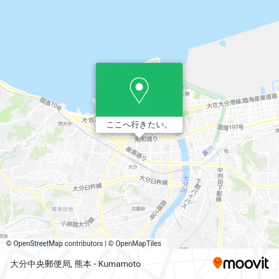 大分中央郵便局地図