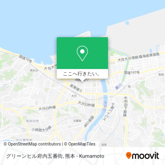 グリーンヒル府内五番街地図