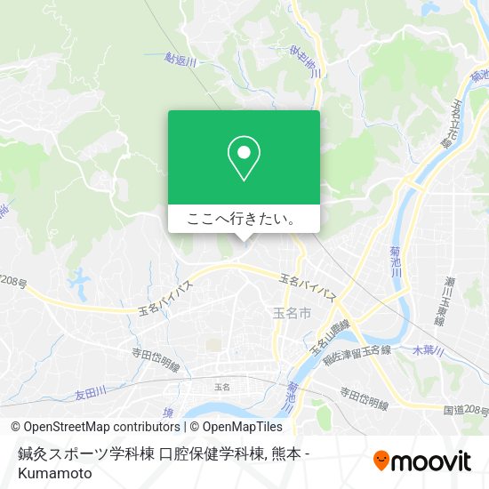 鍼灸スポーツ学科棟 口腔保健学科棟地図