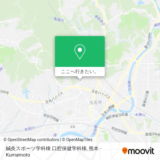 鍼灸スポーツ学科棟 口腔保健学科棟地図