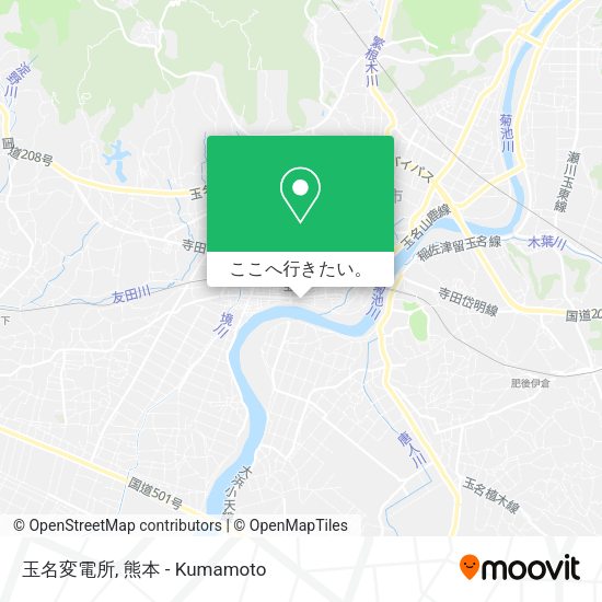 玉名変電所地図