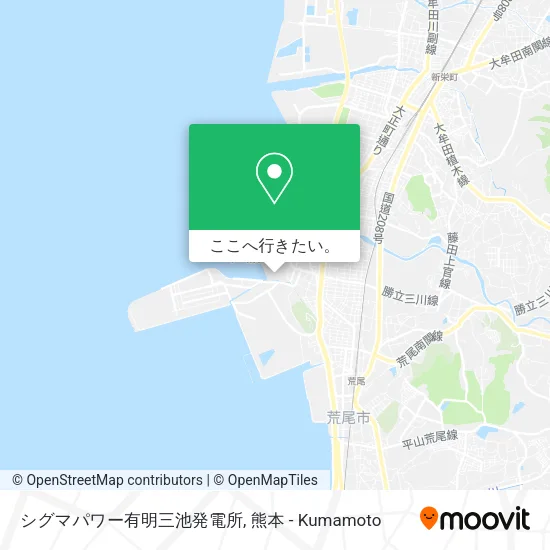 シグマパワー有明三池発電所地図