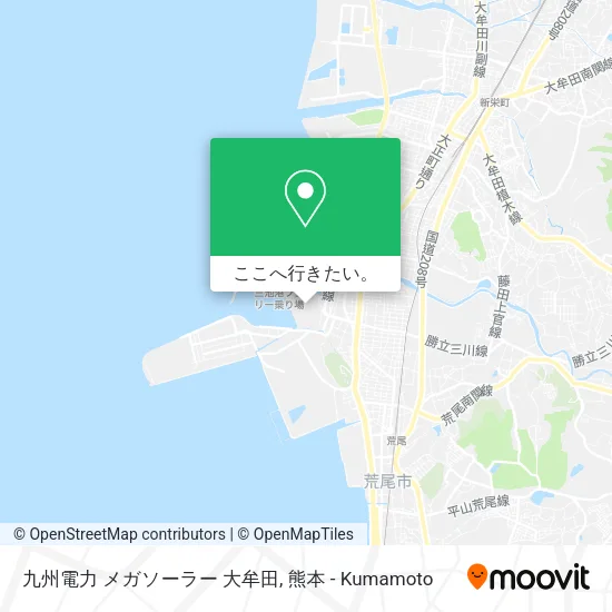 九州電力 メガソーラー 大牟田地図