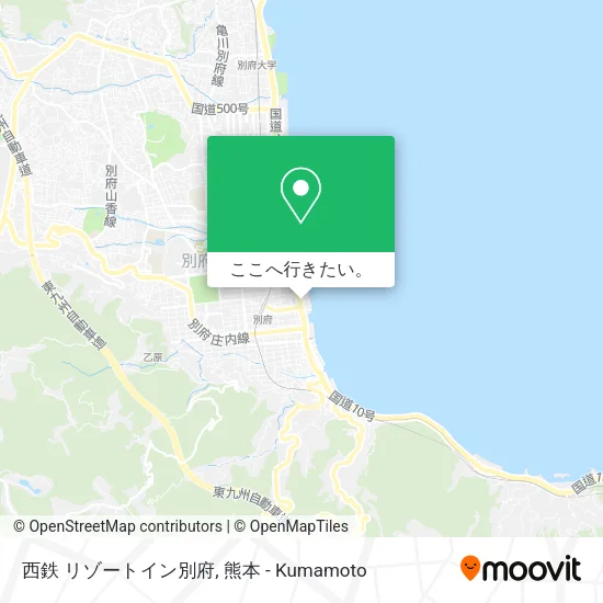 西鉄 リゾートイン別府地図