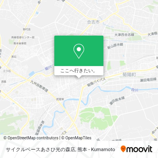 サイクルベースあさひ光の森店地図