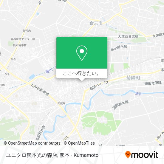 ユニクロ熊本光の森店地図