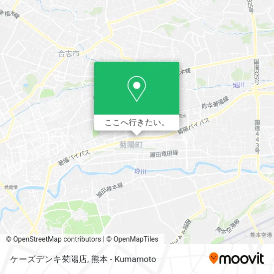 ケーズデンキ菊陽店地図