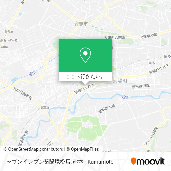 セブンイレブン菊陽境松店地図