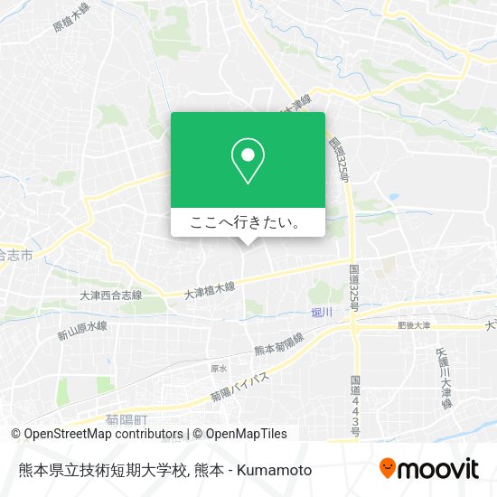 熊本県立技術短期大学校地図