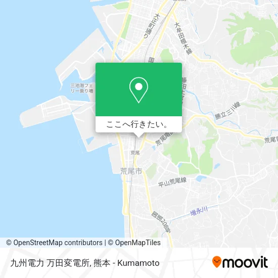 九州電力 万田変電所地図