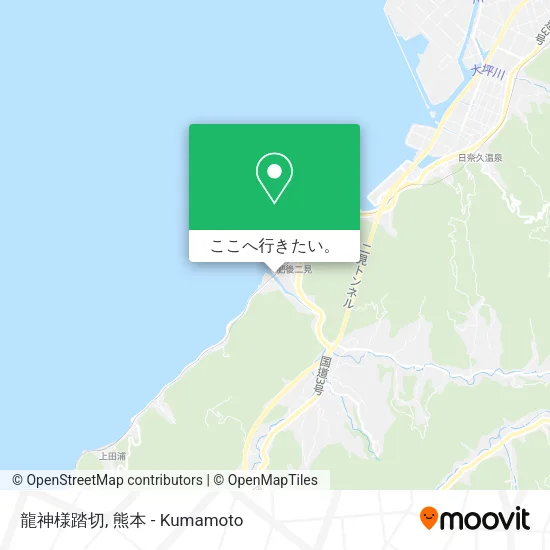 龍神様踏切地図