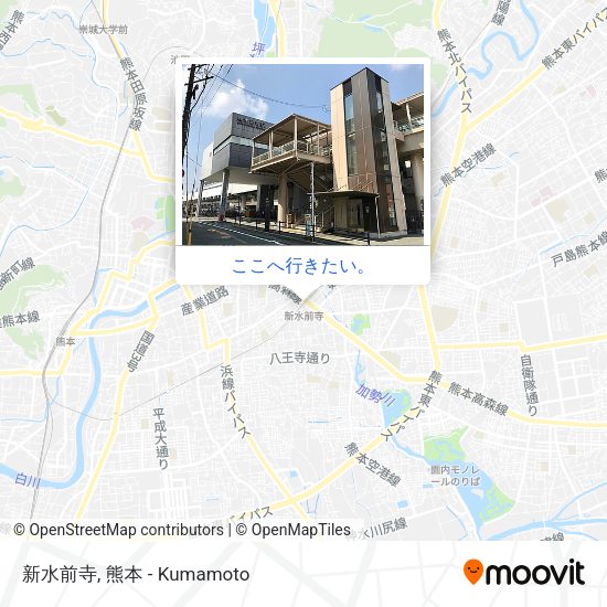 新水前寺地図