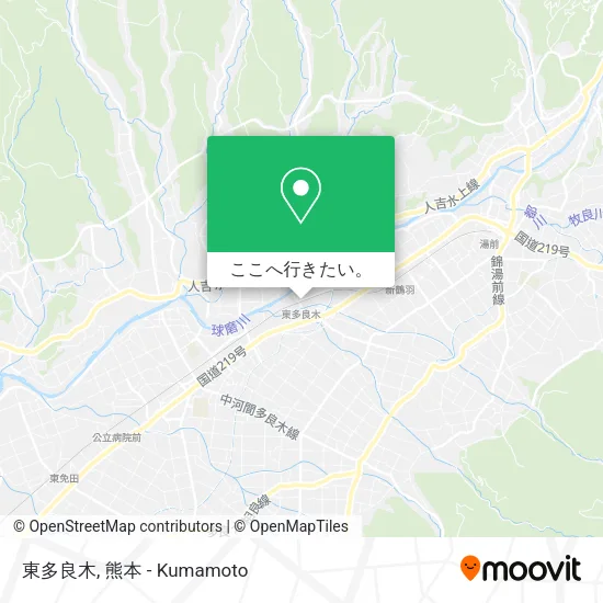 東多良木地図