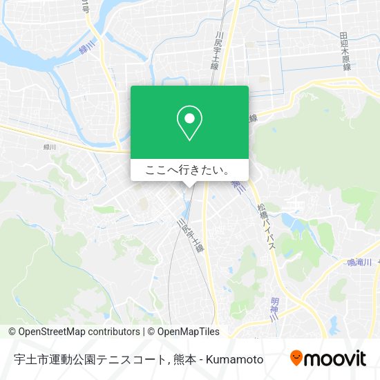 宇土市運動公園テニスコート地図