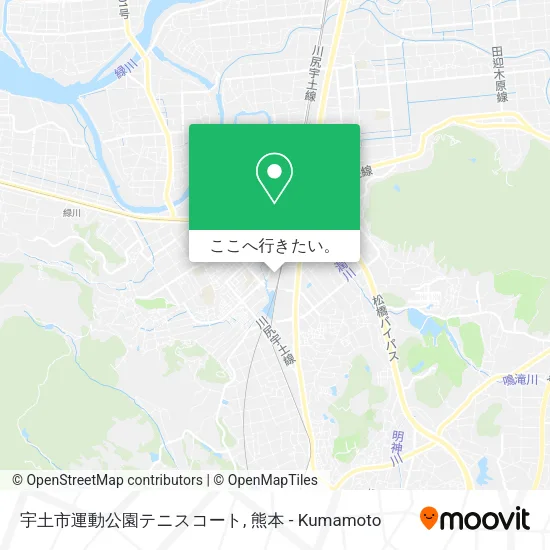 宇土市運動公園テニスコート地図
