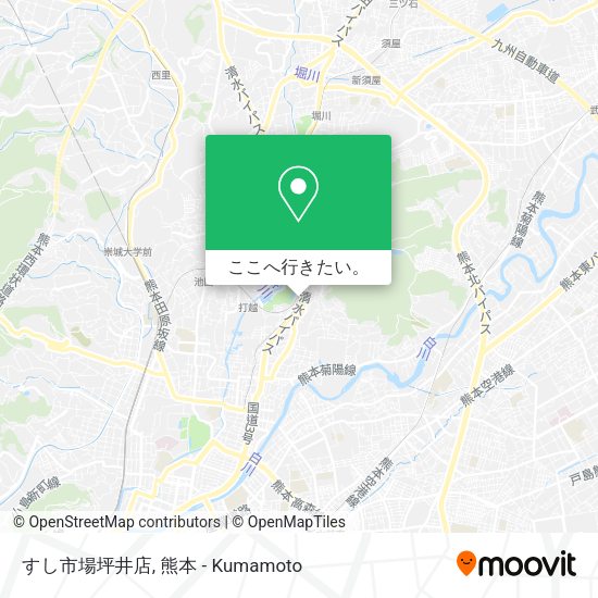 すし市場坪井店地図